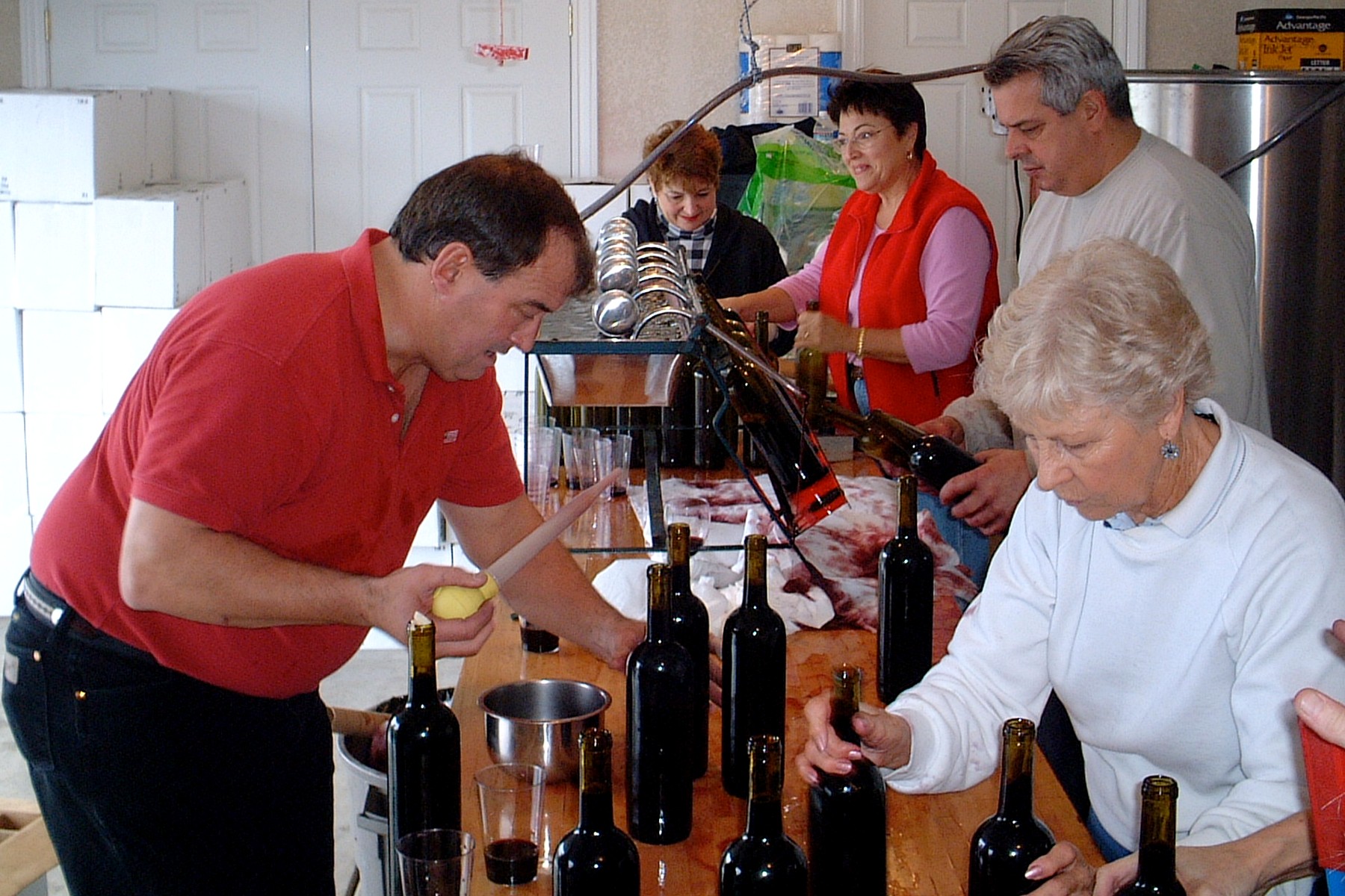 Come Over October Amista Vineyards Garage Syrah Bottling Party