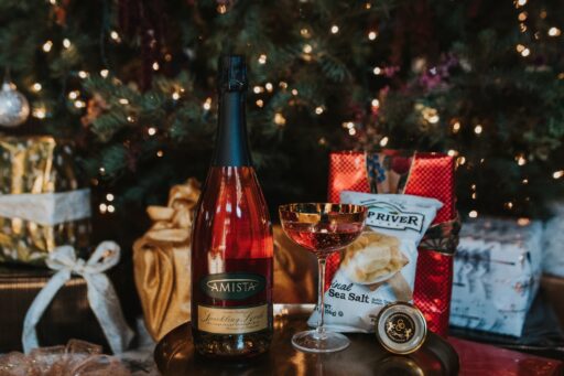 Amista Vineyards Sparkling Wine and Caviar Featured in Holiday Gift Guide